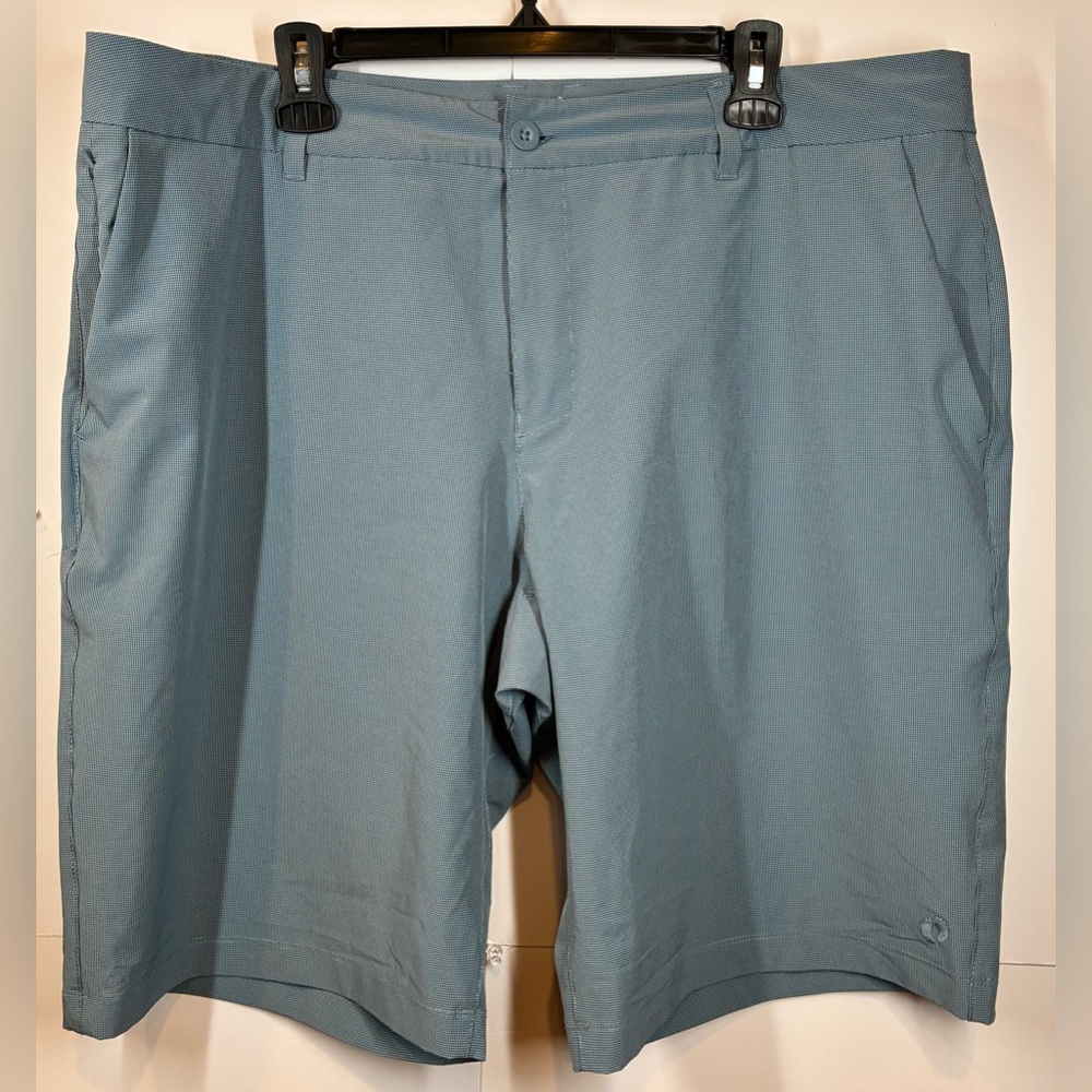 Hang Ten Men's Lightweight Slate Blue Adjustable Hybrid Chino Shorts Size 40